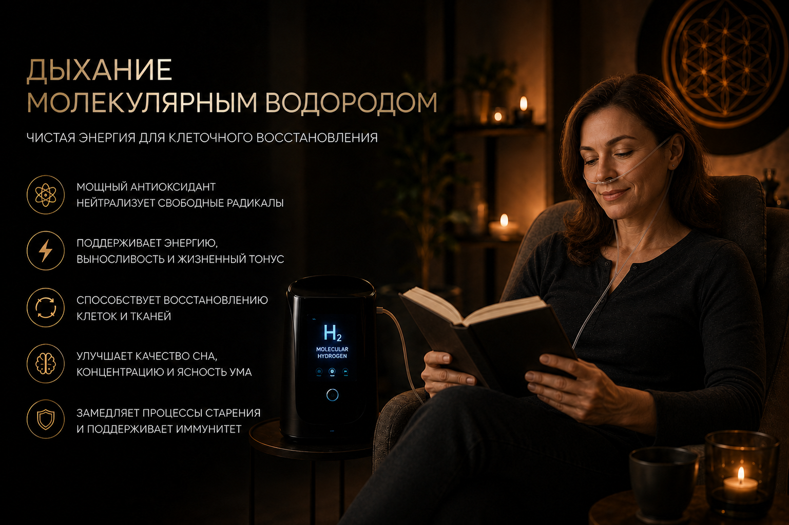 Дыхание молекулярным водородом